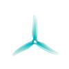 5 Colors 3 Blade/Tri-Blade Propeller Props FPV Brushless Motor Compatible for FPV Racing Drone(2Pairs Wave Blue) view 3
