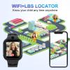 4G Kids Smart Watch GPS Tracker - Smartwatch with Two Way Call Video Calling Voice Chat SOS Class Mode Stopwatch Pedometer Games Wi-Fi Touch Screen Alarm Clock Smartwatches for Boys Girl (Black) view 4