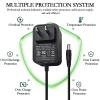 12V 2A Power Adapter  5.5mm x 2.5mm Plug, AC 100-240V to DC 12V 2000mA, 3.9Ft Cord, US Wall Charger for Security Cameras, LED Lights, Routers, DVR, NVR, Audio Devices view 4