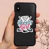 (10 PCS) Ice Hockey Vinyl Sticker for Girl I Love Hockey Funny Women Girl Waterproof Decal Gift Suitable for Laptop Bumper Phone Car Window 3 Inches view 2