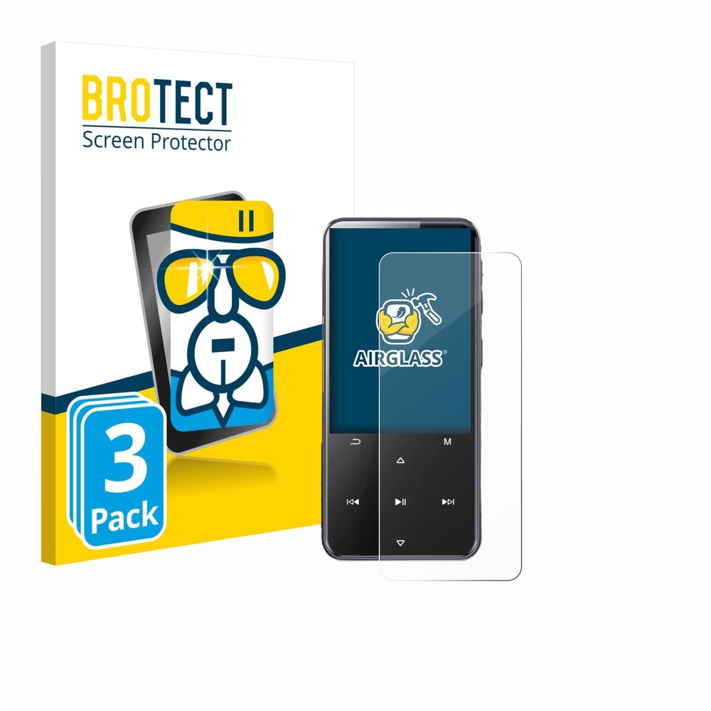 brotect Glass Screen Protector Film Compatible with AGPtek M3 (3 Pack) - Glass-Foil 9H Protection [Scratch Resistant, High Clarity]