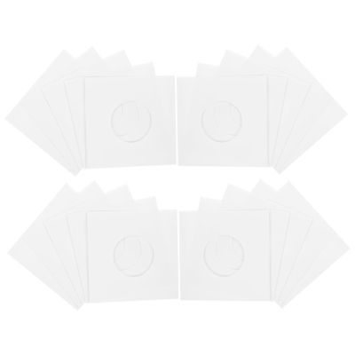 HIAKDOFT 20pcs Vinyl Record Kraft Storage Bags Vinyl Record Protector Sleeves Right-Angle Design for Easy Storage Portability
