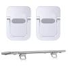 2PCS Mini Laptop Stand for Desk, Keyboard Stands, Portable Laptop Stand Foldable, Sleek Computer Notebook Holder, Portable Computer Keyboard Riser Fits Keyboards &10-17.3 Inch Laptops (Silver) view 1