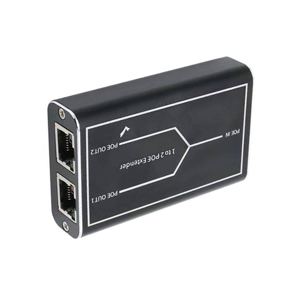 ffgguuiic Extender 100m Ranges Extension, Outdoor Ethernet Repeaters 45 Ethernet Extender for Camera, Plugs and Play