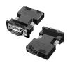 LINGQE HDMI-Compatible to Converter with 3.5mm Cable for P;S/4 PC TV M>oni>tor Projector 1080P HD Female to Male Adapt(HD to VGA) view 2