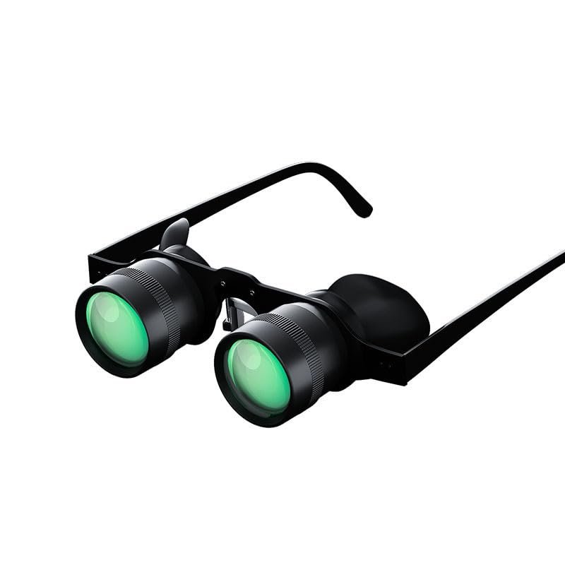 10X Binocular Glasses, HandsFree Opera Glasses Binocular Telescope, Adjustable Focus, for Fishing, Bird Watching, Sports, Concerts, Theater, Opera, TV, Sight Seeing