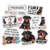 10pcs Rottweiler Sticker Sheet, Cute Vinyl Decals for Rottweiler Lovers, Pet Owners, and Dog Fans, Waterproof, UV-Resistant, for Laptop, Water Bottle, Journal, Notebook, Phone Case, Crate, Scrapbook view 1