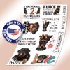 10pcs Rottweiler Sticker Sheet, Cute Vinyl Decals for Rottweiler Lovers, Pet Owners, and Dog Fans, Waterproof, UV-Resistant, for Laptop, Water Bottle, Journal, Notebook, Phone Case, Crate, Scrapbook view 3