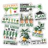 10pcs Gardening Sticker Sheet, Peaceful and Cute Vinyl Decals for Gardeners, Plant Lovers, and Nature Enthusiasts, Waterproof, UV-Resistant, for Laptop, Water Bottle, Journal, Notebook, Phone Case view 1
