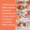 10pcs Red Dachshund Sticker Sheet, Funny Vinyl Decals for Wiener Dog Lovers, Pet Owners, Animal Lover, Waterproof, UV-Resistant, for Laptop, Water Bottle, Journal, Notebook, Phone Case, Scrapbook view 4