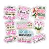 10pcs Orchid Lover Sticker Sheet, Cute Botanical Vinyl Decals for Orchid Growers, Gardeners, Flower Fans, Waterproof, UV-Resistant, for Laptop, Water Bottle, Journal, Notebook, Pot, Phone Case view 1
