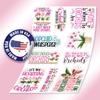 10pcs Orchid Lover Sticker Sheet, Cute Botanical Vinyl Decals for Orchid Growers, Gardeners, Flower Fans, Waterproof, UV-Resistant, for Laptop, Water Bottle, Journal, Notebook, Pot, Phone Case view 3