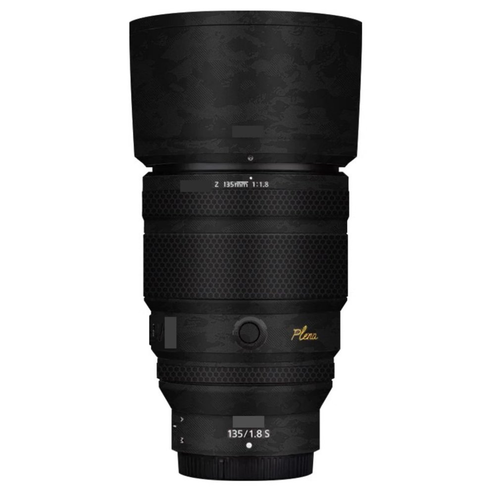 Camera Skin Wrap Lens Skins Protector Anti-Scratch Coat Wrap Cover Sticker for Nikon Z 135mm F1.8 S Plena(Knight Black)