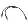 ffgguuiic Power Splitter Cable 5.5x2.1mm/5.5x2.5mm, 1 Male to 2 Male Y Adapter Cord for CCTV Camera and LED Light 40cm/30cm view 1