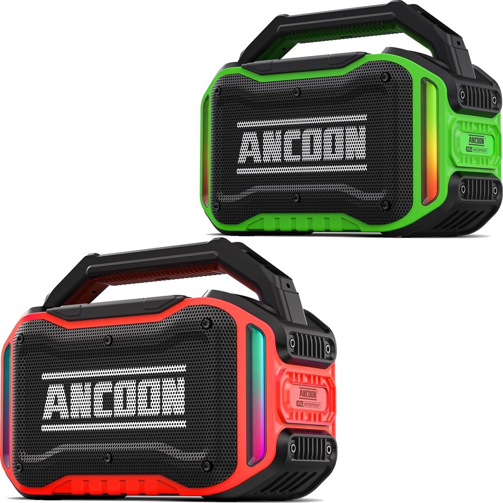 ANCOON Bluetooth Speakers Red+Green