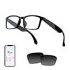 HAIXINDA AI Smart Glasses for Men Women, Real-Time Translation, Support 160+ Languages, Video/Audio Calls, AI Noise Reduction, Extra Sunglasses Lens Included, Bluetooth Eyewear for Indoor Outdoor view 1