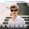 HAIXINDA AI Smart Glasses for Men Women, Real-Time Translation, Support 160+ Languages, Video/Audio Calls, AI Noise Reduction, Extra Sunglasses Lens Included, Bluetooth Eyewear for Indoor Outdoor view 2