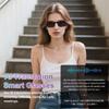 HAIXINDA AI Smart Glasses for Men Women, Real-Time Translation, Support 160+ Languages, Video/Audio Calls, AI Noise Reduction, Extra Sunglasses Lens Included, Bluetooth Eyewear for Indoor Outdoor view 4