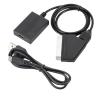 LINGQE HDMI-Compatible to SCART Video Converter Adapter for HD TV DVD for Sky Box STB pl-UG and Play Power Cable view 1
