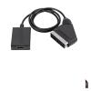 LINGQE HDMI-Compatible to SCART Video Converter Adapter for HD TV DVD for Sky Box STB pl-UG and Play Power Cable view 4