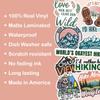 10pcs Hiking Sticker Sheet, Cute Adventure Vinyl Decals for Hikers, Backpackers, and Outdoor Adventurers, Waterproof, UV-Resistant, for Laptop, Water Bottle, Journal, Notebook, Phone Case view 4