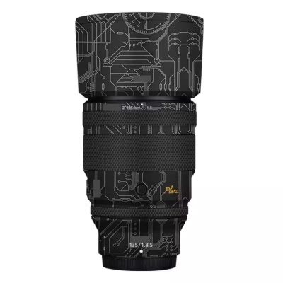 Camera Skin Wrap Lens Skins Protector Anti-Scratch Coat Wrap Cover Sticker for Nikon Z 135mm F1.8 S Plena(Circuit Titanium)