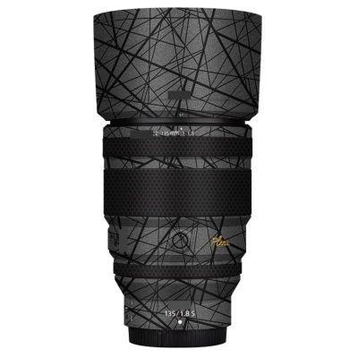 Camera Skin Wrap Lens Skins Protector Anti-Scratch Coat Wrap Cover Sticker for Nikon Z 135mm F1.8 S Plena(Cross Gray)