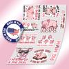 10pcs Pig Mom Sticker Sheet, Cute and Funny Farm Animal Vinyl Decals for Pig Lovers, Pet Owners, Farmers, Waterproof, UV-Resistant, for Laptop, Water Bottle, Notebook, Journal, Phone Case, Scrapbook view 3