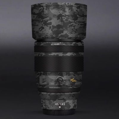 Camera Skin Wrap Lens Skins Protector Anti-Scratch Coat Wrap Cover Sticker for Nikon Z 135mm F1.8 S Plena(Knight Gray)