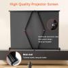 30 40 50 Inches Projector Screen, Mobile Projection Screen Stand, Light-Weight Portable Table-Top Pull-Up Home Movie/ Theater/ Office Projection Screen, Quick Assembly (format 16:9/4:3)(16:9,40") view 3