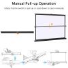 30 40 50 Inches Projector Screen, Mobile Projection Screen Stand, Light-Weight Portable Table-Top Pull-Up Home Movie/ Theater/ Office Projection Screen, Quick Assembly (format 16:9/4:3)(16:9,40") view 4