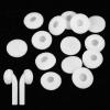 12PCS White Ear Cushions Foam Replacement, 18mm Earpads Ear Pad Cushions Replace Sponge Covers Earpads Sponge Cushion Covers, Soft Foam Earbuds Eartips for Earpiece Headphone Earphone Mp3 Mp4 Headsets view 1