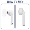 12PCS White Ear Cushions Foam Replacement, 18mm Earpads Ear Pad Cushions Replace Sponge Covers Earpads Sponge Cushion Covers, Soft Foam Earbuds Eartips for Earpiece Headphone Earphone Mp3 Mp4 Headsets view 4