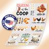 10pcs Chicken Lover Sticker Sheet, Funny Vinyl Decals for Backyard Chicken Owners, Farmers, Animal Lovers, Waterproof, UV-Resistant, for Laptop, Water Bottle, Journal, Notebook, Phone Case, Scrapbook view 3