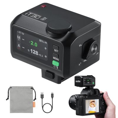 Godox iT30Pro-S Pocket TTL Flash for Sony Camera: 2.4G Wireless + Touchscreen (Equivalent to Built-in X3 Trigger), HSS 1/8000s, 560 Flashes, Built-in Diffuser for Portrait Photography