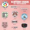 10pcs Anti-Racist Sticker Equality Vinyl Decal Be Kind, No Room for Hate, Social Justice, Unity, Activism Gift, Human Rights Supporters, Waterproof, UV-Resistant, for Laptop, Scrapbook, Water Bottle view 2