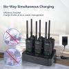 Retevis RT86 Work Walkie Talkies Long Range with Earpiece and Long Antenna,Professional 2 Way Radio for Business with 6 Way Charger,2600mAh,Heavy Duty Two Way Radios for Warehouse Jobsite(6 Pack) view 4