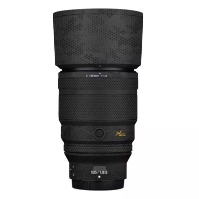 Camera Skin Wrap Lens Skins Protector Anti-Scratch Coat Wrap Cover Sticker for Nikon Z 135mm F1.8 S Plena(Mamba Black)