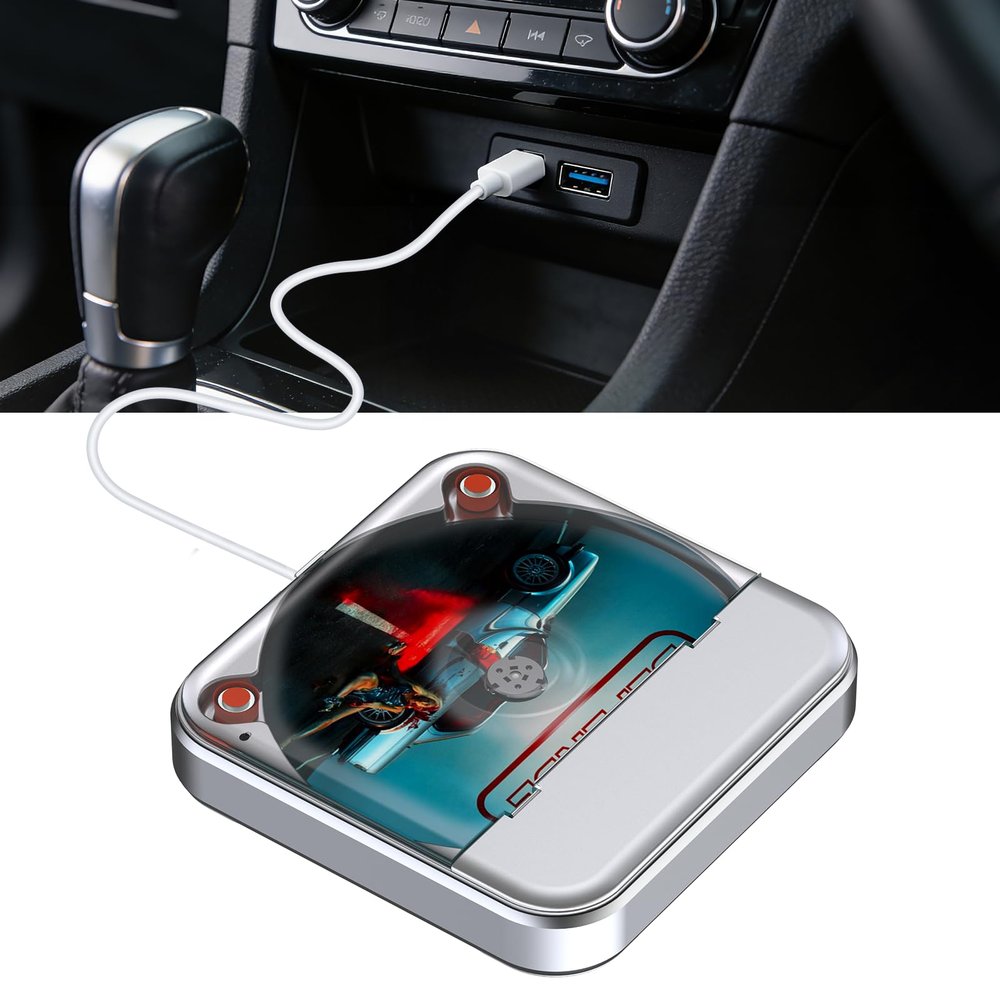 Portable Car CD Player,CENXINY External CD Player with 1 M AUX