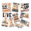 10pcs Prairie Dog Sticker Sheet, Cute and Funny Vinyl Decals for Animal Lovers, Nature Enthusiasts, Waterproof, UV-Resistant, for Laptop, Water Bottle, Notebook, Journal, Phone Case, Scrapbook view 1