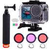 ARCSTILL Waterproof Camera Case Housing for DJI Osmo Action 5 Pro/4/3, 196FT/60M Underwater Diving Protective Shell with Floating Handle & 3 Pack Dive Filters Adventure Combo Accessories Kit view 1