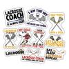 10pcs Lacrosse Sticker Sheet, Cute and Competitive Vinyl Decals for Players, Coaches, and Lacrosse Fans, Waterproof, UV-Resistant, for Laptop, Water Bottle, Journal, Notebook, Phone Case view 1