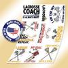 10pcs Lacrosse Sticker Sheet, Cute and Competitive Vinyl Decals for Players, Coaches, and Lacrosse Fans, Waterproof, UV-Resistant, for Laptop, Water Bottle, Journal, Notebook, Phone Case view 3