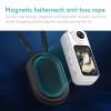 Mini Rotate Body Camera 1.47 Inch HD Screen, Thumb Camera 2.7K 180 Lens Angle, Portable Camcorder Mount Anywhere for Work Travel Sport Recording (White) view 2