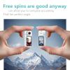 Mini Rotate Body Camera 1.47 Inch HD Screen, Thumb Camera 2.7K 180 Lens Angle, Portable Camcorder Mount Anywhere for Work Travel Sport Recording (White) view 3