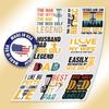 10pcs Disc Golf Dad Sticker Sheet, Funny Vinyl Decals for Frisbee Dads, Players, Waterproof, UV-Resistant, for Laptop, Water Bottle, Journal, Notebook, Scrapbook, Cooler, Phone Case view 3