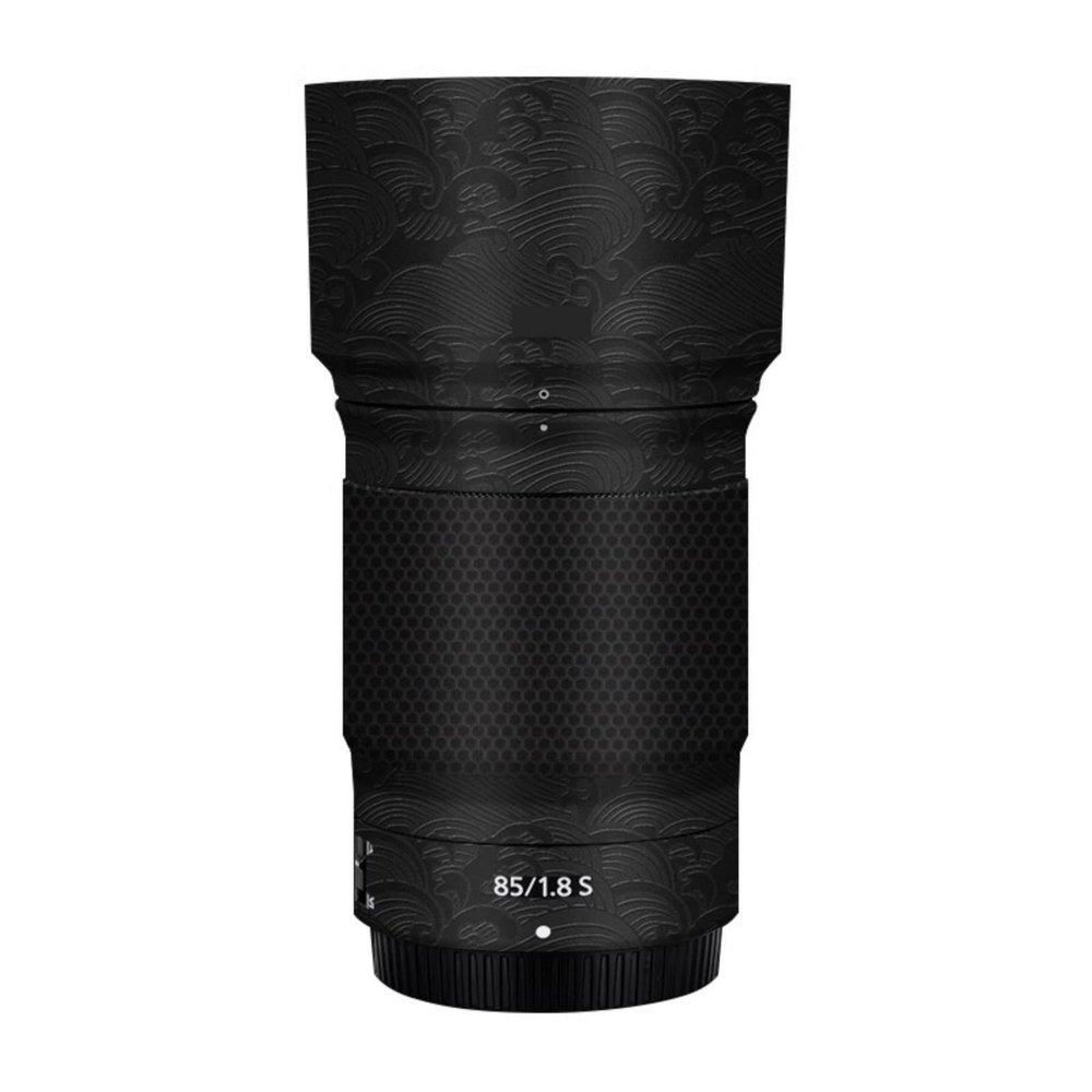 Lens Skin Vinyl Wrap Film Camera Protective Sticker for Nikon Z 85mm F1.8S Protector Coat Photography Accessories(Wave Black)