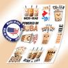 10pcs Bubble Tea Sticker Sheet, Cute and Funny Vinyl Decals for Boba Lovers, Tea Drinkers, Kawaii Fans, Waterproof, UV-Resistant, for Laptop, Water Bottle, Journal, Notebook, Tumbler, Phone Case view 3