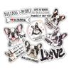 10pcs Fawn Pied Sticker Sheet, Cute and Vinyl Decals for Bulldog Lovers, Dog Owners, and Pet Fans, Waterproof, UV-Resistant, for Laptop, Water Bottle, Journal, Notebook, Phone Case, Crate view 1