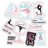 10pcs Cartwheel Gymnastics Sticker Sheet, Funny Energetic Vinyl Decals for Young Gymnasts, Coaches, and Cheer Teams, Waterproof, UV-Resistant, for Laptop, Water Bottle, Journal, Notebook, Phone Case view 1